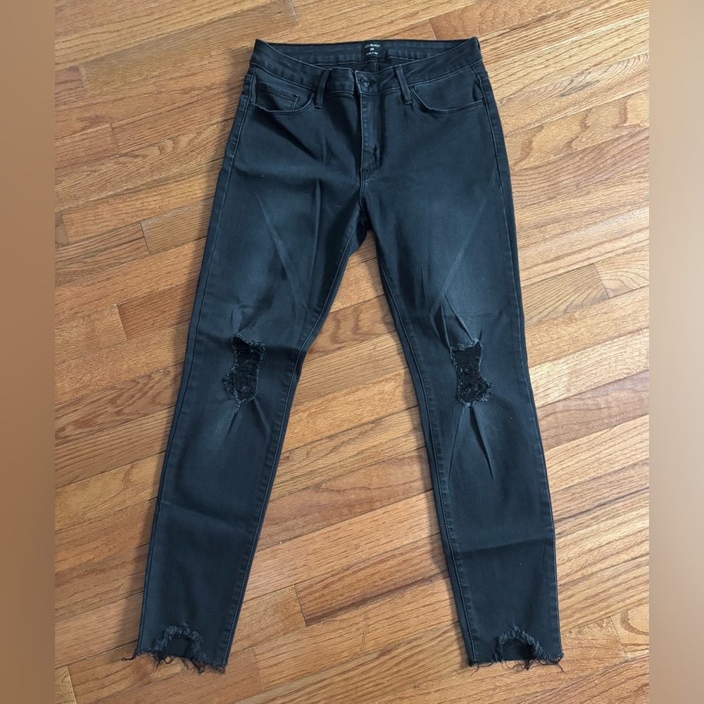 Women's Just Black ripped skinny jeans